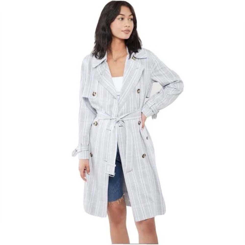 🔹NWT Club Monaco Plaid Trench Coat